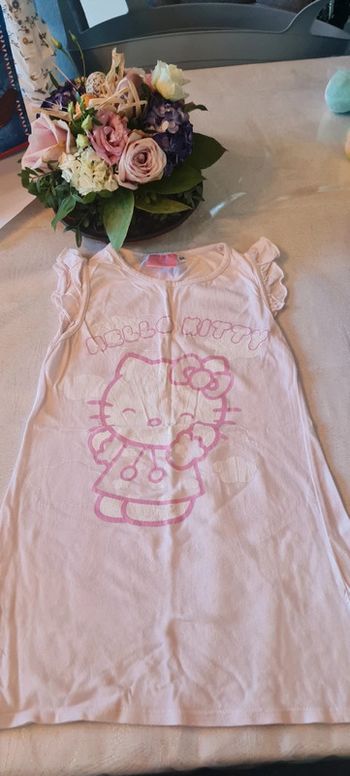 Chemise de nuit hello kitty 3/4 ans