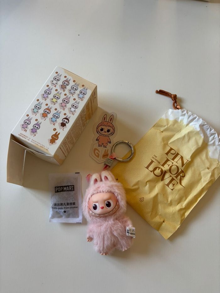 PopMart Labubu The Monsters Pin For Love « G » - photo numéro 3