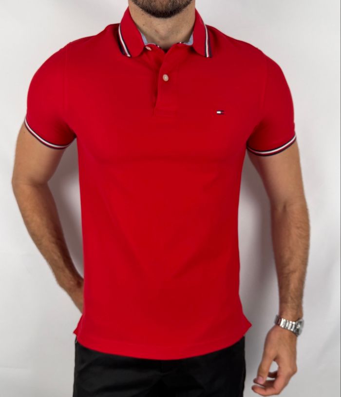Polo Tommy Hilfiger Rouge S - photo numéro 8