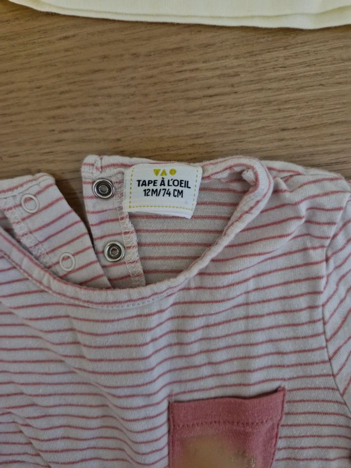 Tee shirt manches longues 12 mois - photo numéro 2