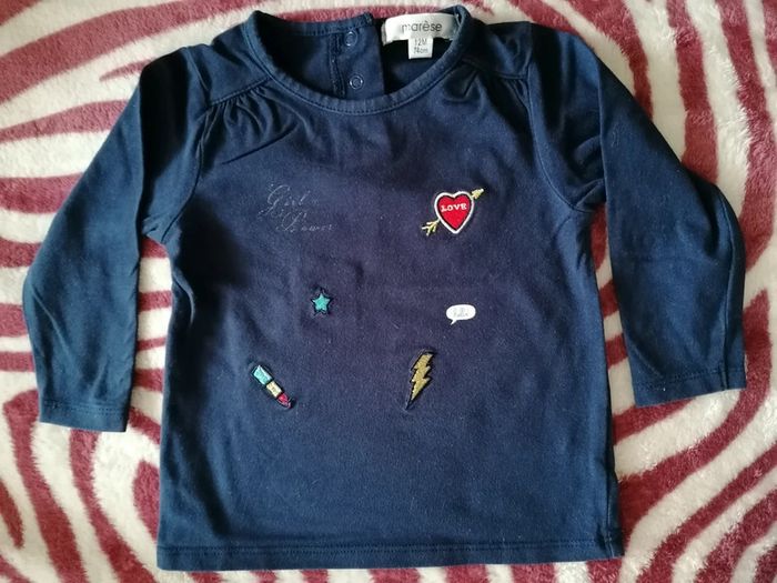 Tee-shirt fille taille 12 mois