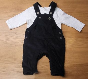 Ensemble salopette et chemise - 1 mois - orchestra