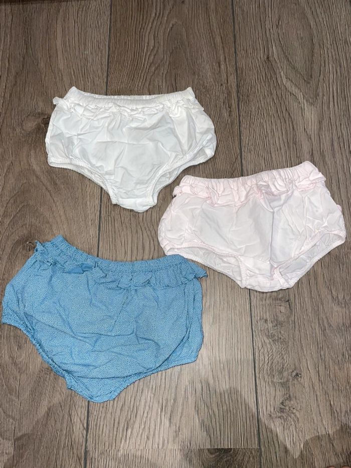 Lot 3 culottés Okaidi 3 mois