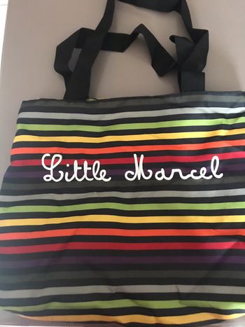 Sac imitation Little Marcel rayé