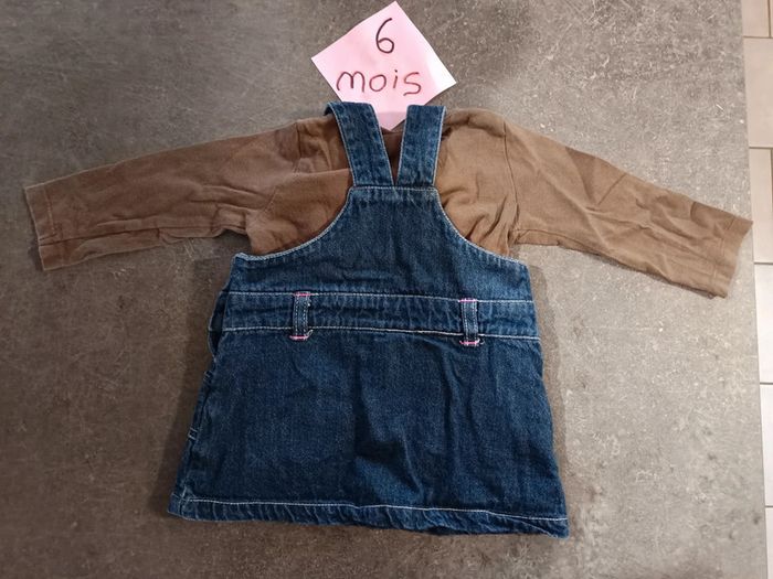 Ensemble robe salopette Minnie 6 mois - photo numéro 3