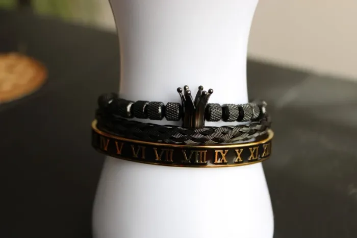 lot de 3 Bracelets homme a porter ensemble a a dissocier marque hippie & bohème - photo numéro 5