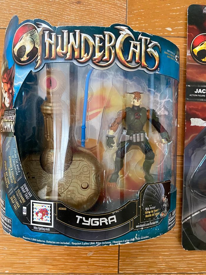 Lot figurines Cosmocats Thundercats - Tygra + Jackalman - Bandai Funko 2009 2011 mattel - photo numéro 2