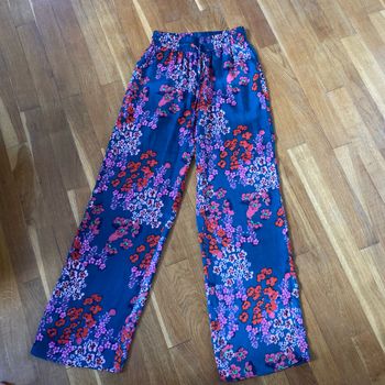 Pantalon japonisant taille haute