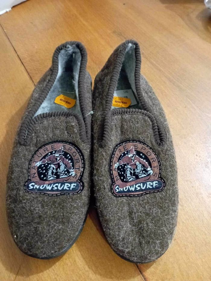 Pountoufle femmes marron taille 36 marque nature sport neuf avec étiquette - photo numéro 5