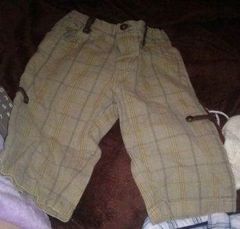 Pantalon rayé cadrié