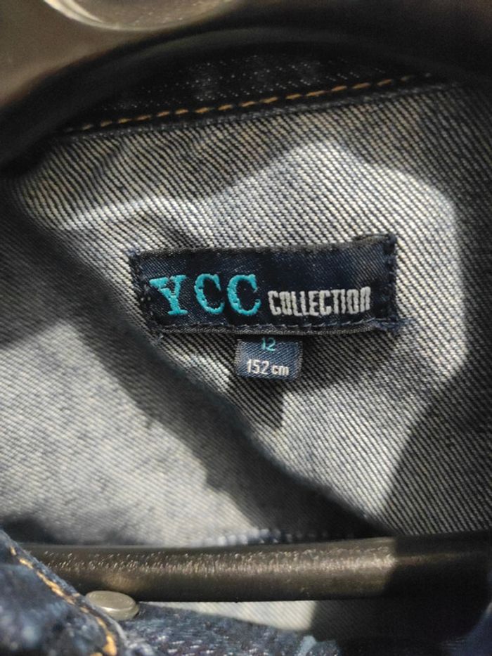 Veste jeans YCC garçon 12 ans bleu nuit - photo numéro 4