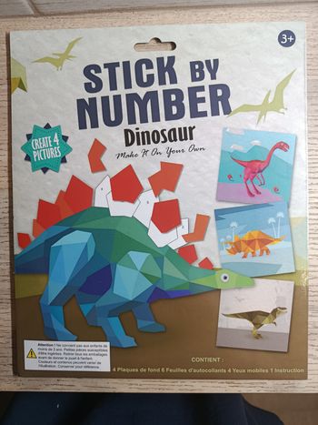 Mosaïque par numéros dinosaure