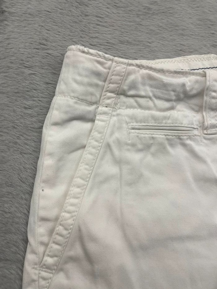 Short Polo Ralph Lauren blanc logo crème - Taille 30 - photo numéro 5