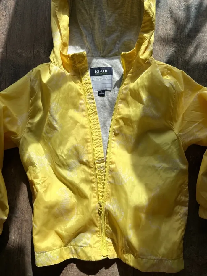 Veste jaune coupe vent - photo numéro 2