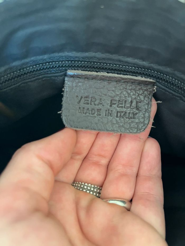 Sac en bandoulière en cuir vera pelle Made in italy it bag city - photo numéro 13