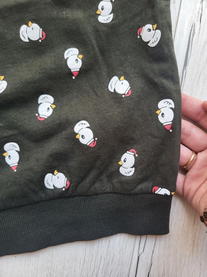 Pull chaud vert foncé canards 5ans neuf name it - photo numéro 2