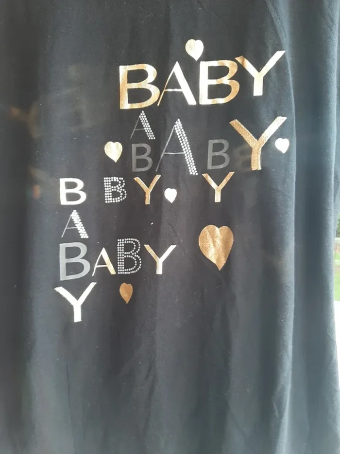 Tea shirt future maman sérigraphié - photo numéro 2