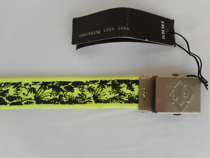 Ceinture tissu jaune fluo - IKKS - Taille 75 cm - NEUF - photo numéro 5