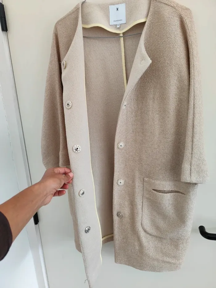 Belle veste Xandres beige intersaison M - photo numéro 9