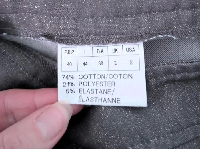 Pantalon évasé - Blue Wax - taille 40 - photo numéro 5