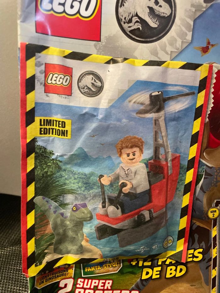 Lego jurassic World mini figurine édition limitée Owen + bébé dinosaure minifigures officiel - photo numéro 2