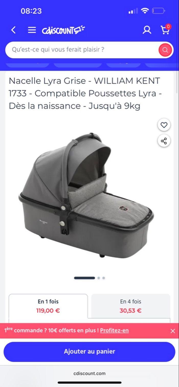 Poussette trio william Kent Vega + base isofix - photo numéro 5
