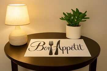 🍴 Magnifique Sticker Mural "Bon Appétit" – Neuf 🍴