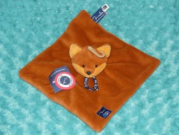 Doudou plat renard Méléo marron Mailou  🦊neuf