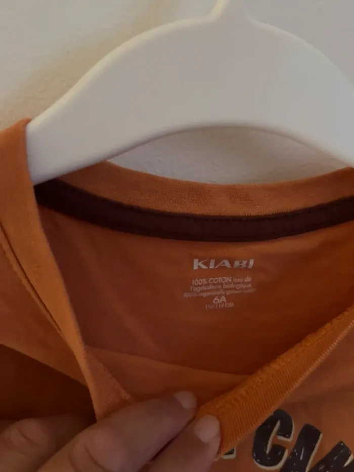 Tee-shirt manches longues Kiabi - 6 ans 🧡 - photo numéro 2