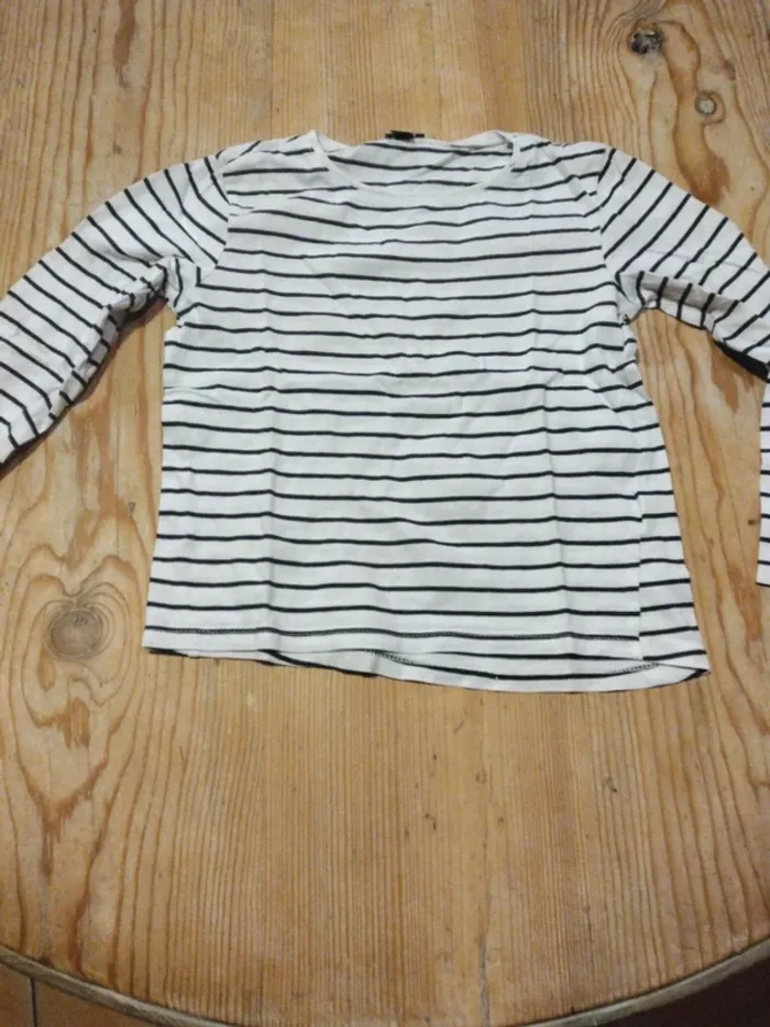 Tee shirt Fille Marinière 6 ans