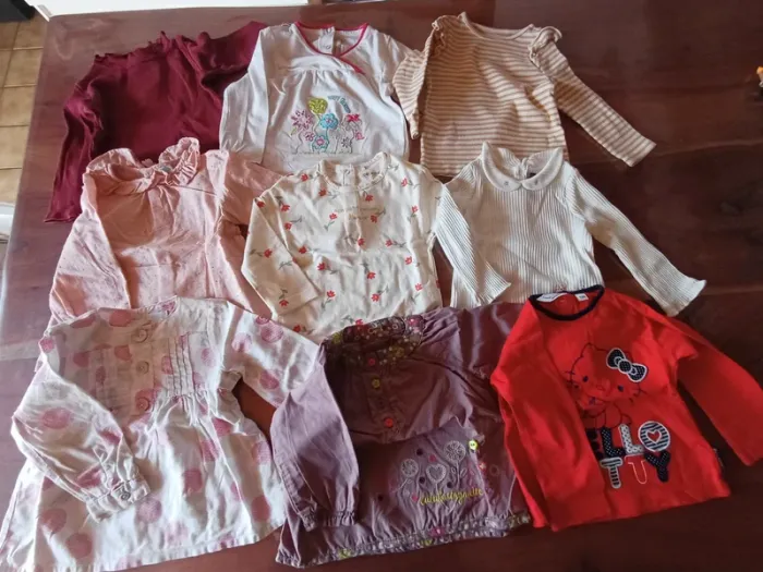 Lot de t shirts manches longues