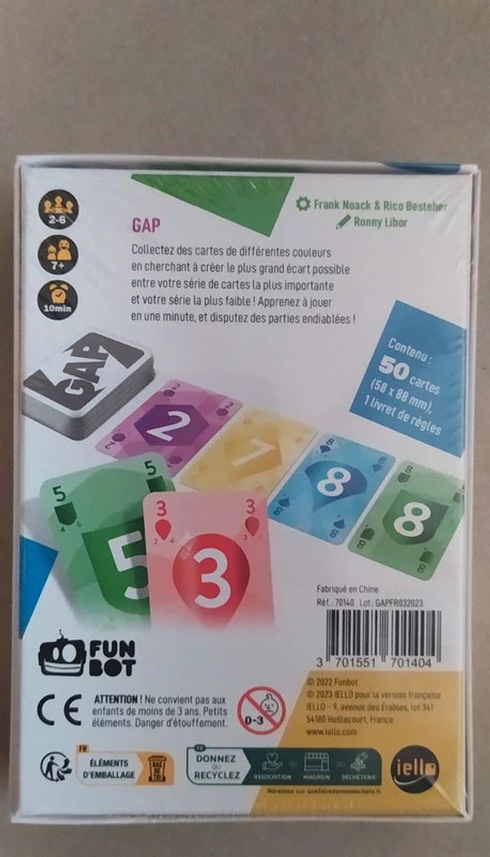 Gap - jeu de société sous emballage - photo numéro 2