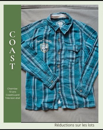 ☀️ Chemise à Carreaux – Coast Guard ☀️