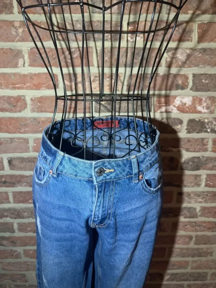 Jeans bleu à trous Jennyfer Taille XS / 34 - photo numéro 4