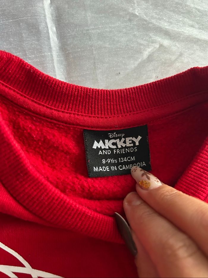 Sweat rouge Mickey - photo numéro 3