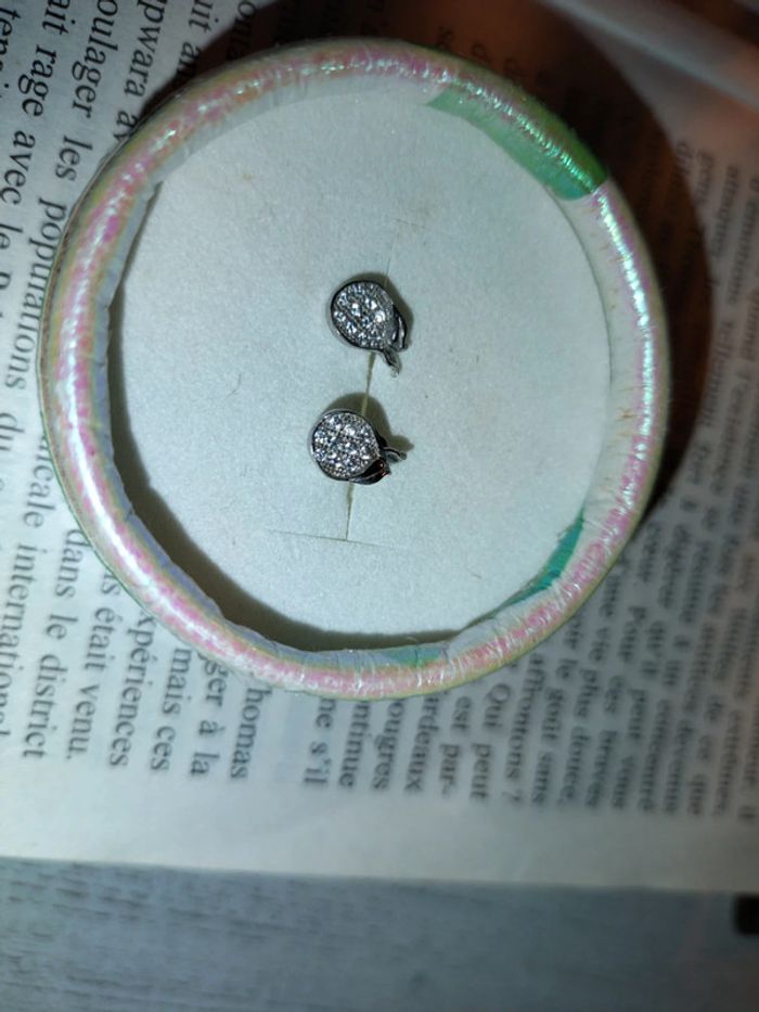 Boucles d'oreilles en argent 925 - photo numéro 2