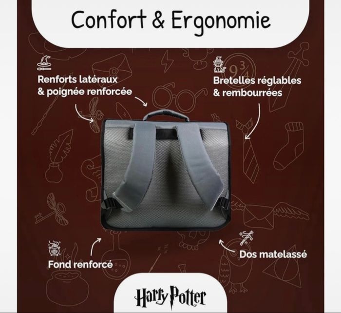 Cartable Harry Potter + 2 trousses - photo numéro 6