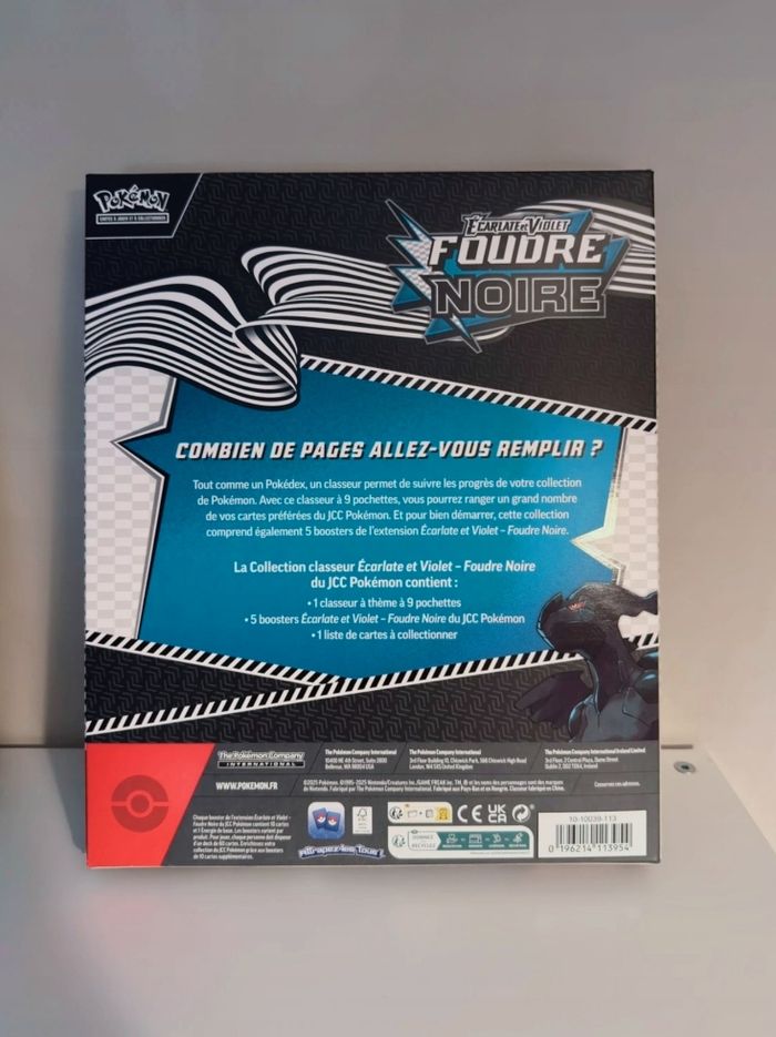 Pokemon - coffret classeur - foudre noire - photo numéro 2