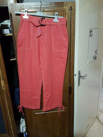 Pantalon  rose cache cache  36