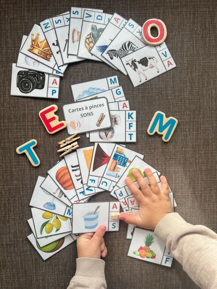 Cartes à pinces phonologie - photo numéro 2