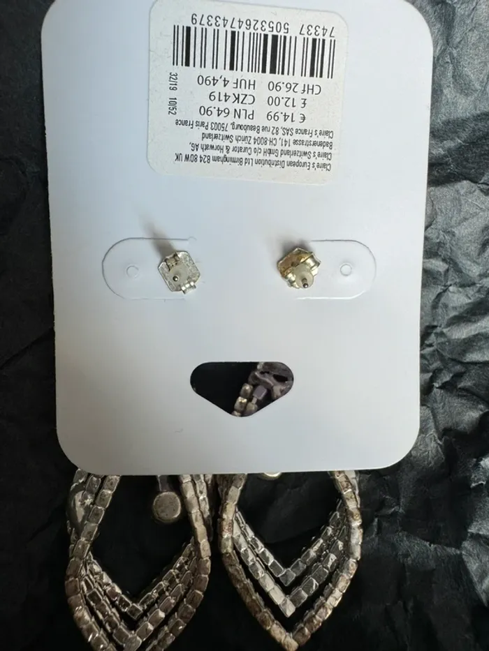 Boucle d’oreille cristal - photo numéro 3