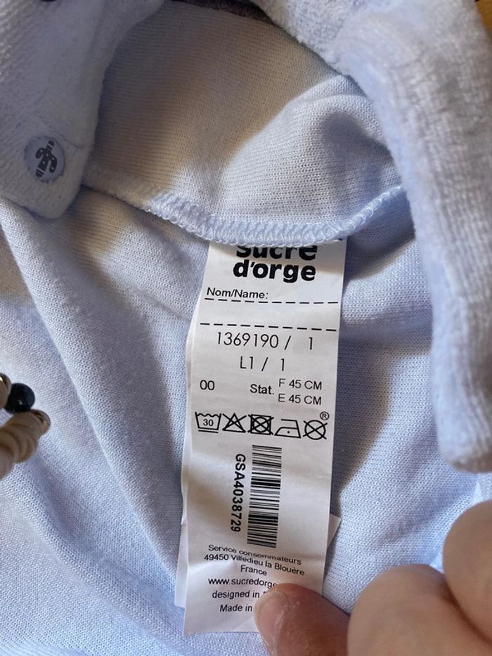 Pyjama velours naissance Sucre d’Orge - photo numéro 3