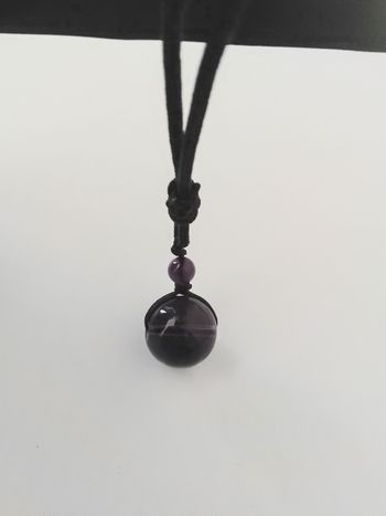 Collier corde réglable + pendentif spirituel