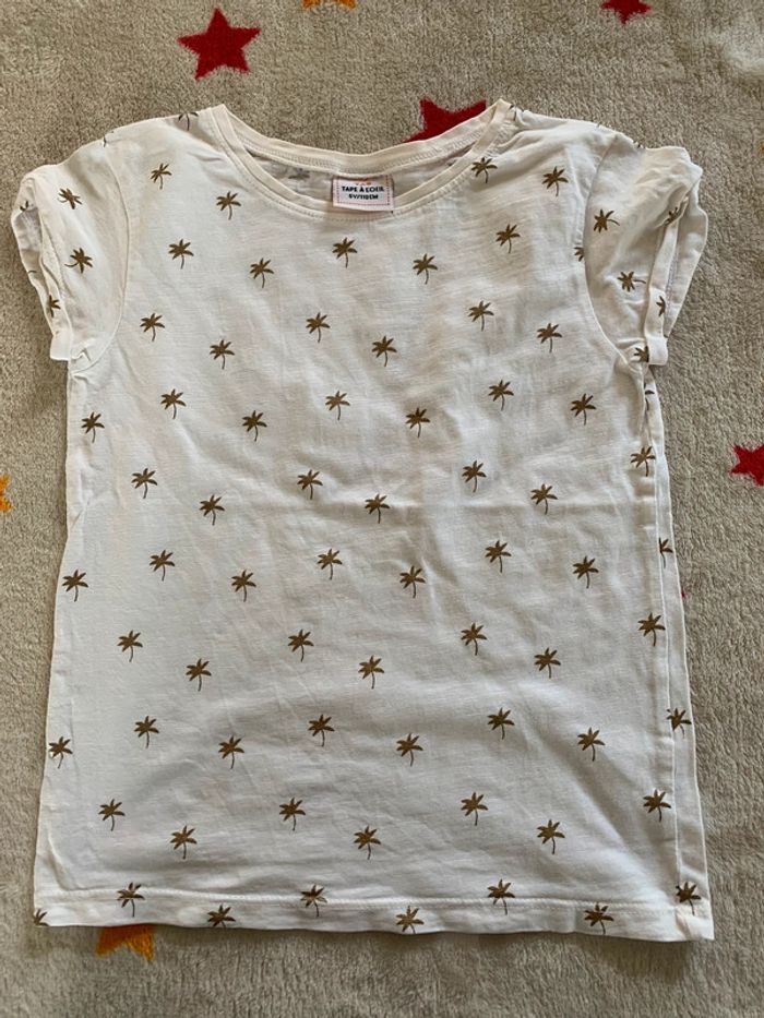 Lot 3 Tee-shirts TAO Blanc et Multicolore 5 ans - photo numéro 4