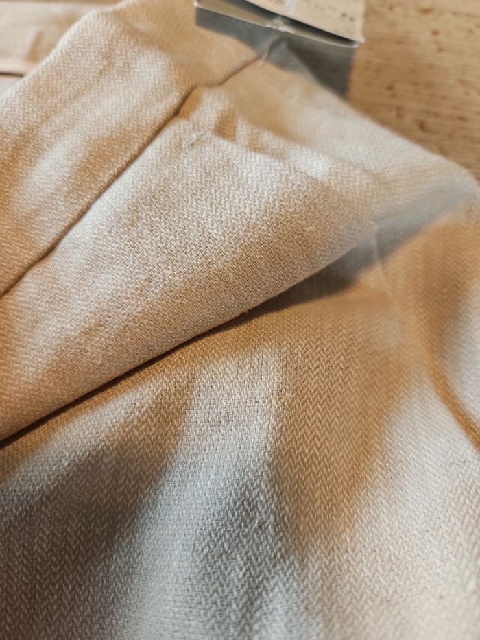 Pantalon claissique beige en lin et viscose, H&M, 44, neuf avec etiquette - photo numéro 15