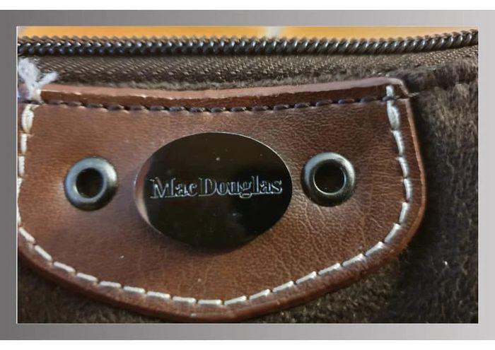 Sac à main Mac Douglas en daim marron 40x23 cm - photo numéro 2