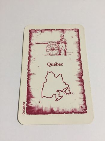 Carte Québec pièce détachée jeu de société Risk la conquête du monde Parker #A54