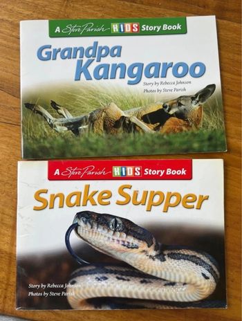 Livres en anglais Kangourou et serpent