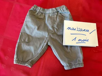 Pantalon gris bébé garçon - naissance/1mois