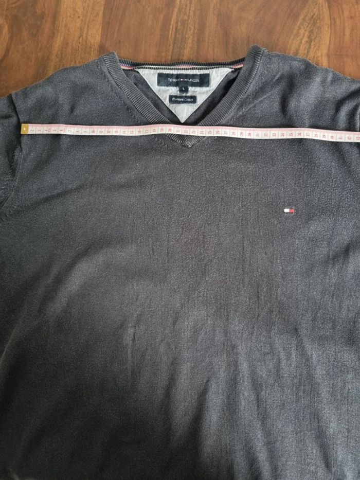 Pull col V Tommy Hilfiger Homme Taille L - photo numéro 6